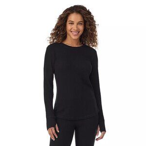 #1401 Women's Cuddl Duds® Cozy Stretch Thermal Long Sleeve Crew Top,